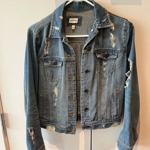 Sneak Peek ripped jean jacket